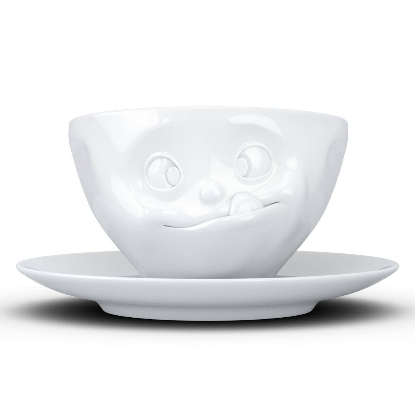 TASSEN Coffee Cup with Saucer, Tasty Face