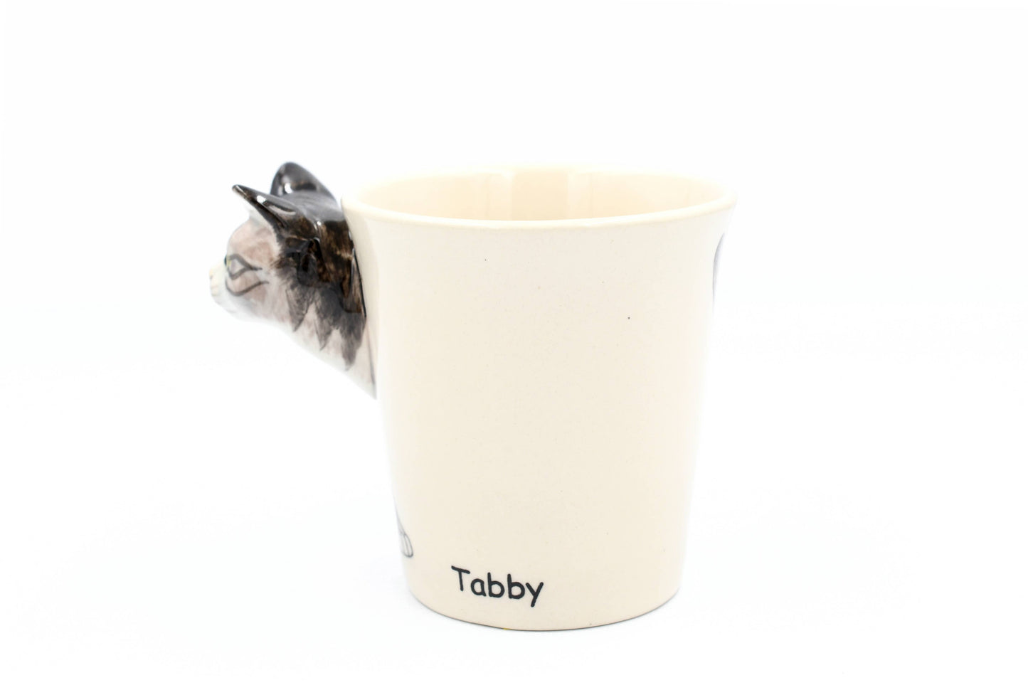 Tabby Cat Mug 10 oz Hand-Painted Ceramic Mug (MUG128)