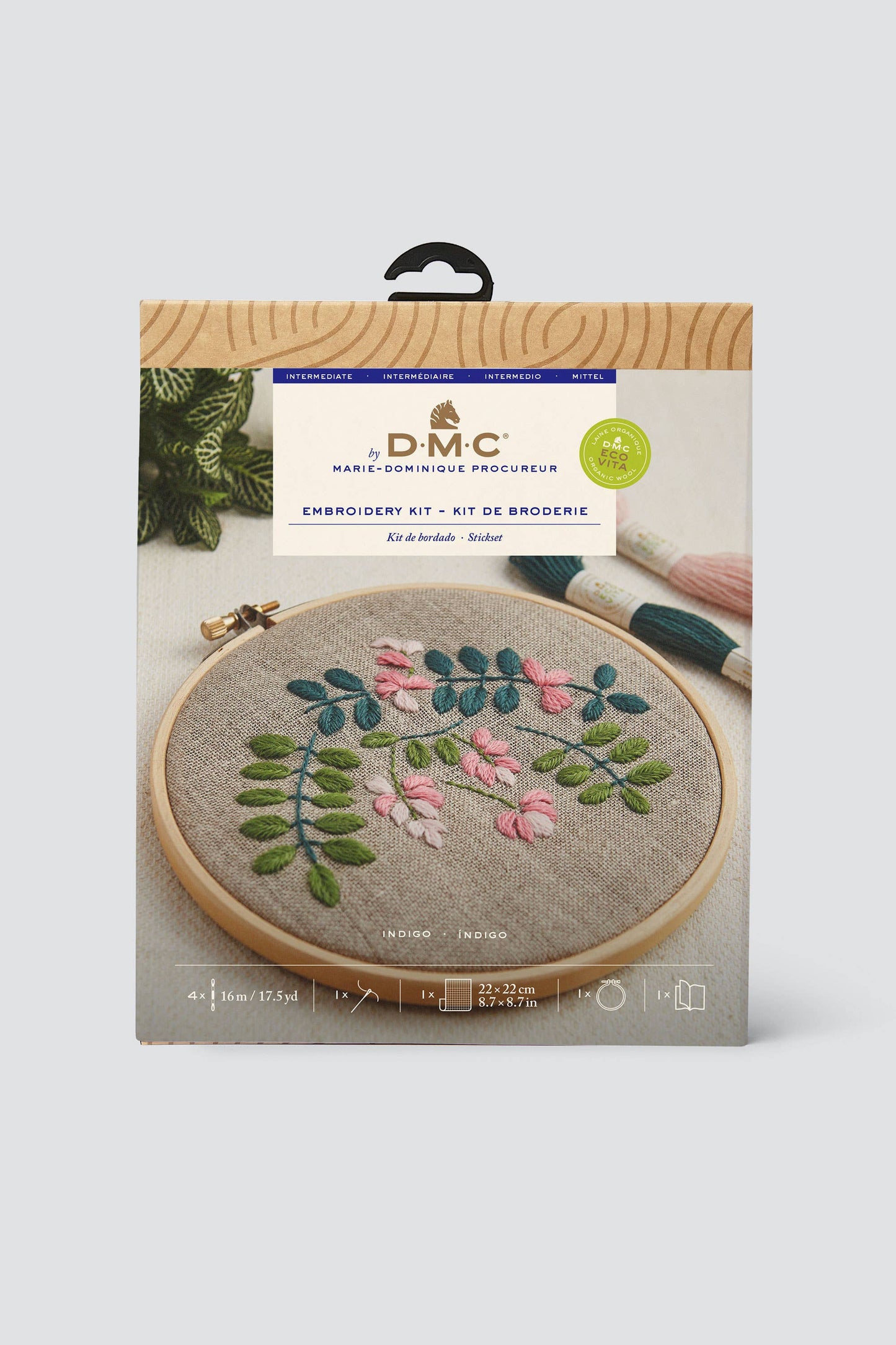 DMC Indigo Study – Eco Vita Wool Embroidery Kit