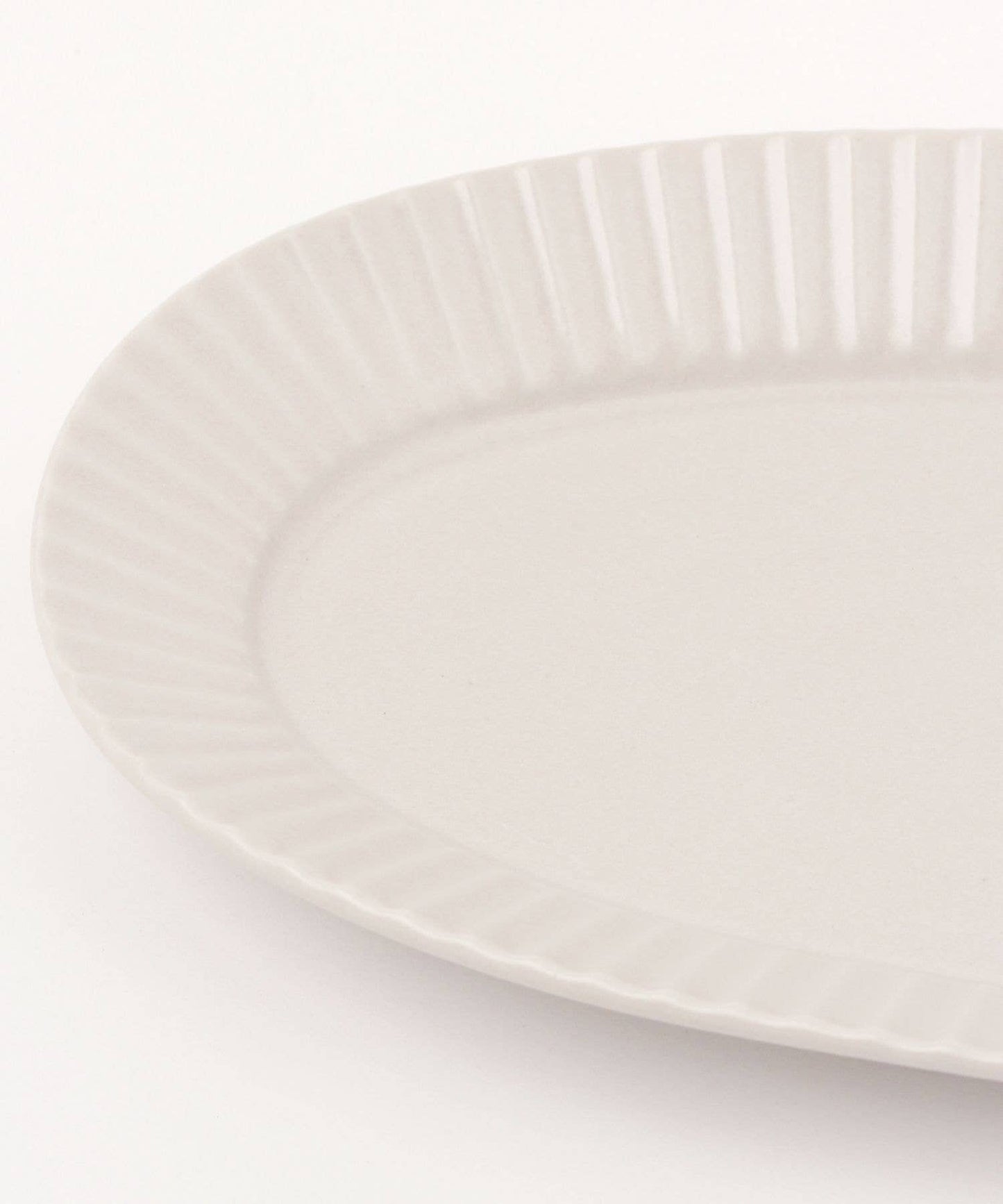 Kachosen Oval Platter With Folding-Fan Pattern Large