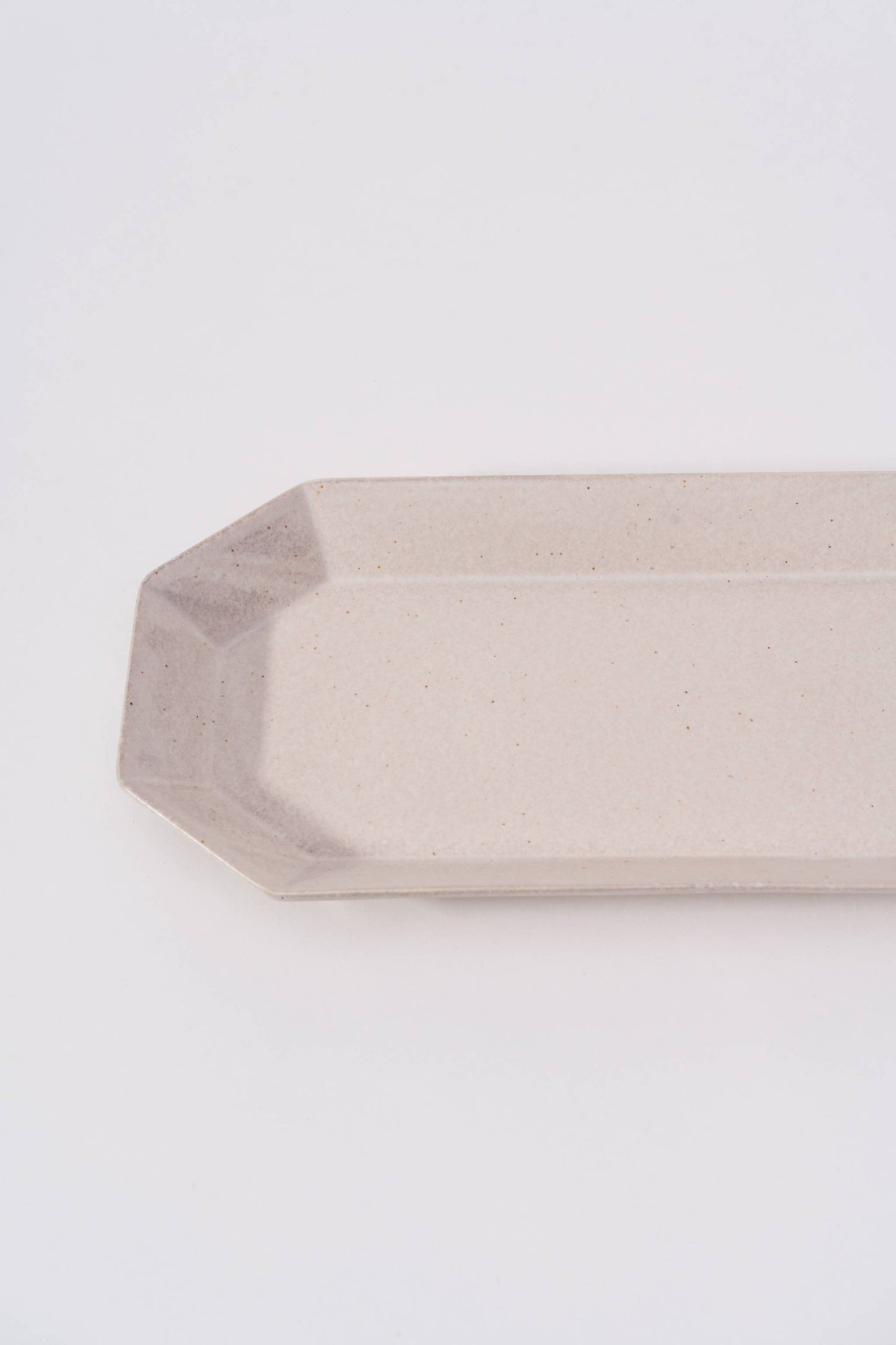 MINO WARE OCTAGON OVAL PLATE LARGE