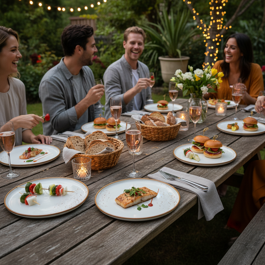 Terra - Round Plate, White, 9"