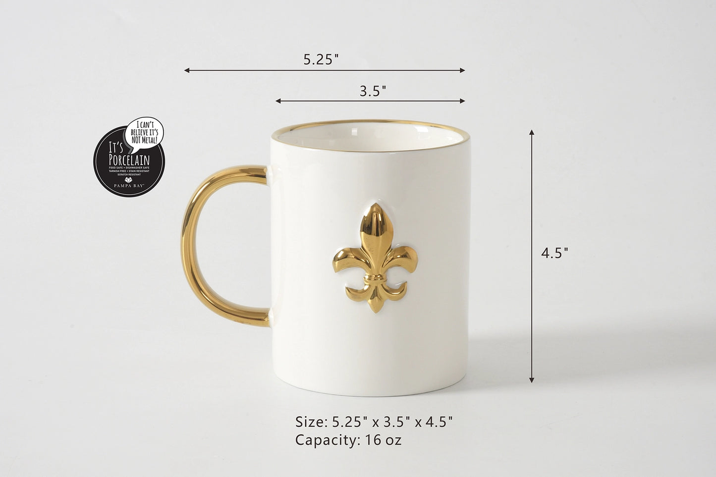 Pampa Bay Fleur-De-Lis Mug