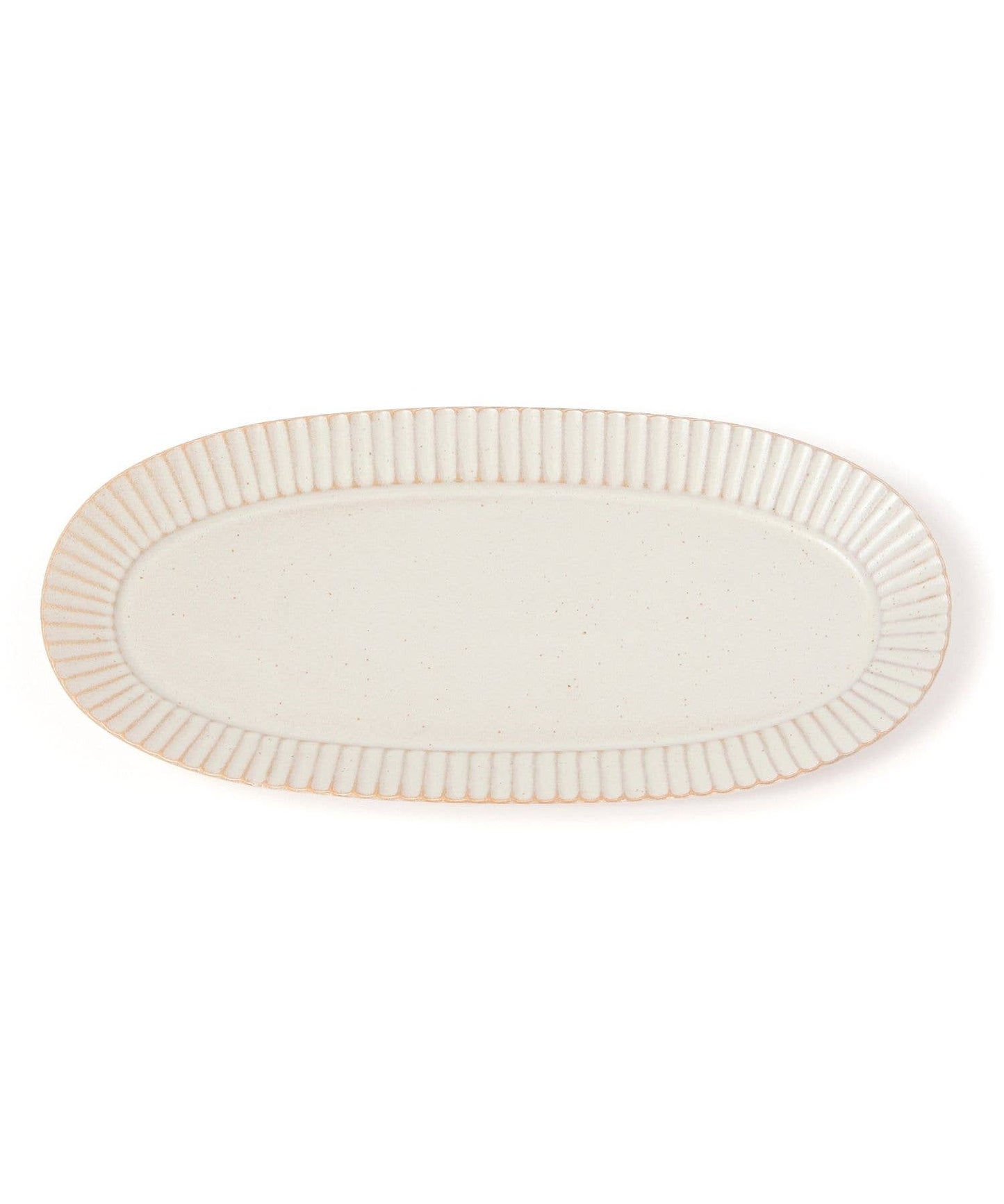 Kachosen Oval Platter With Folding-Fan Pattern Large