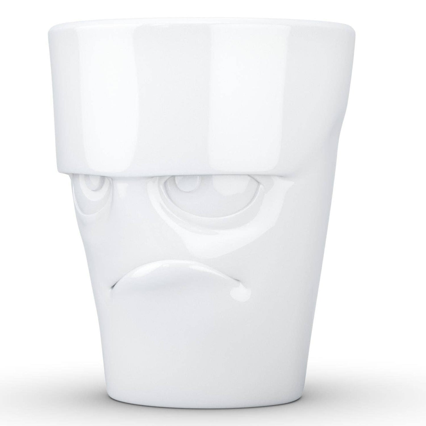 TASSEN Coffee Mug with Handle, Grumpy Face
