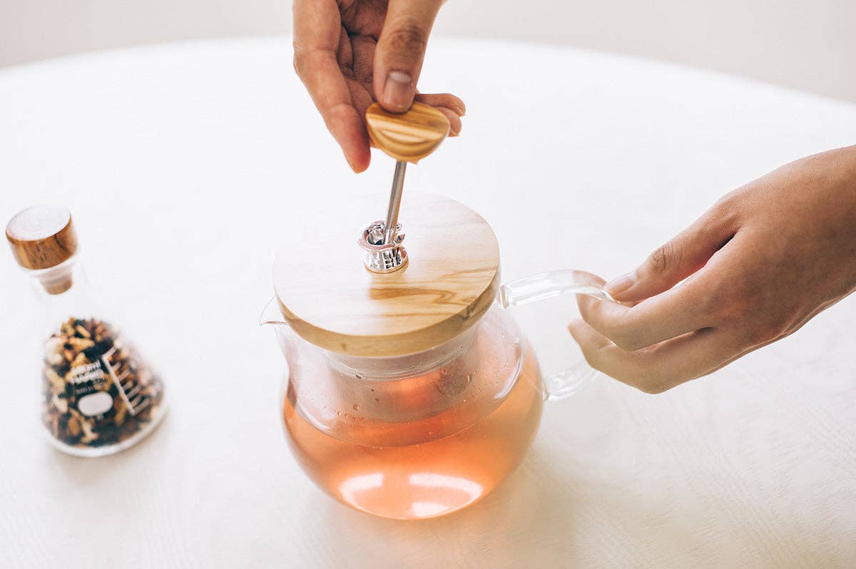 "Teaor" Tea Maker Olive Wood