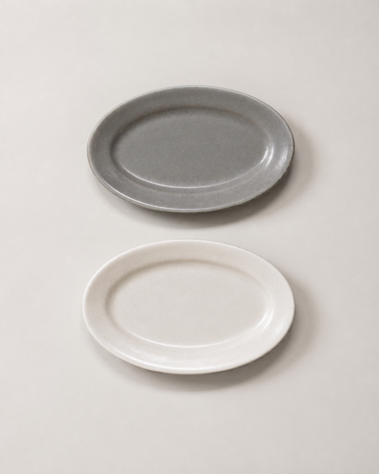 Oval Ceramic Spoon & Chopstick Rest