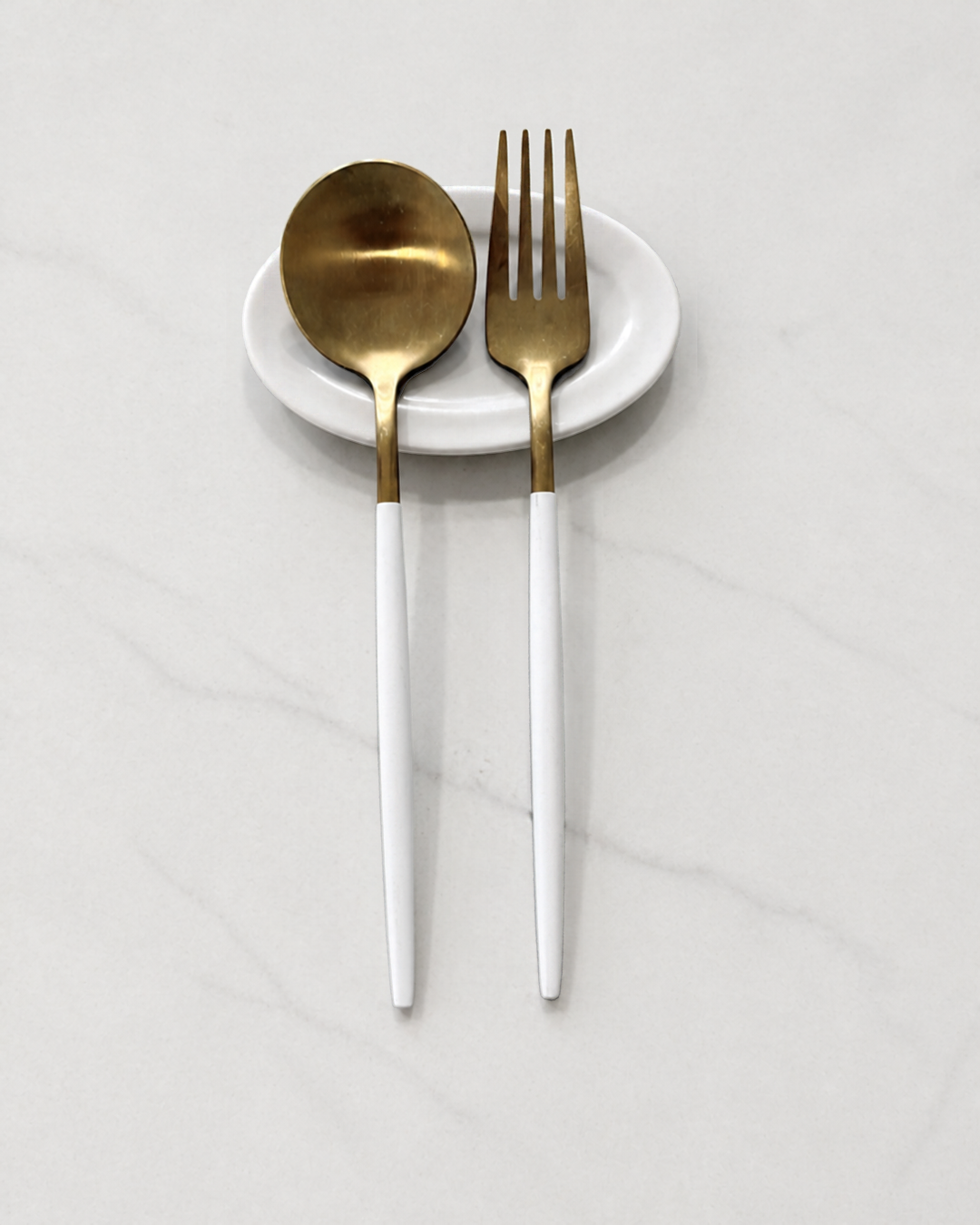 Oval Ceramic Spoon & Chopstick Rest