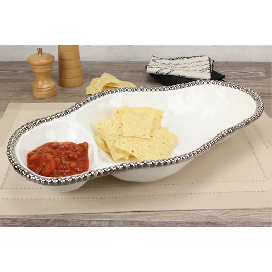 Pampa Bay 2 Section Serving Piece