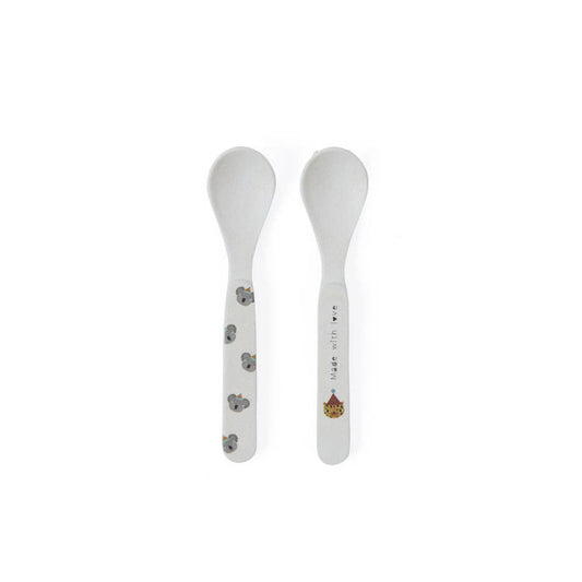 OYOY Hathi Bamboo Spoon Set in Offwhite