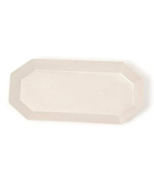 MINO WARE OCTAGON OVAL PLATE LARGE