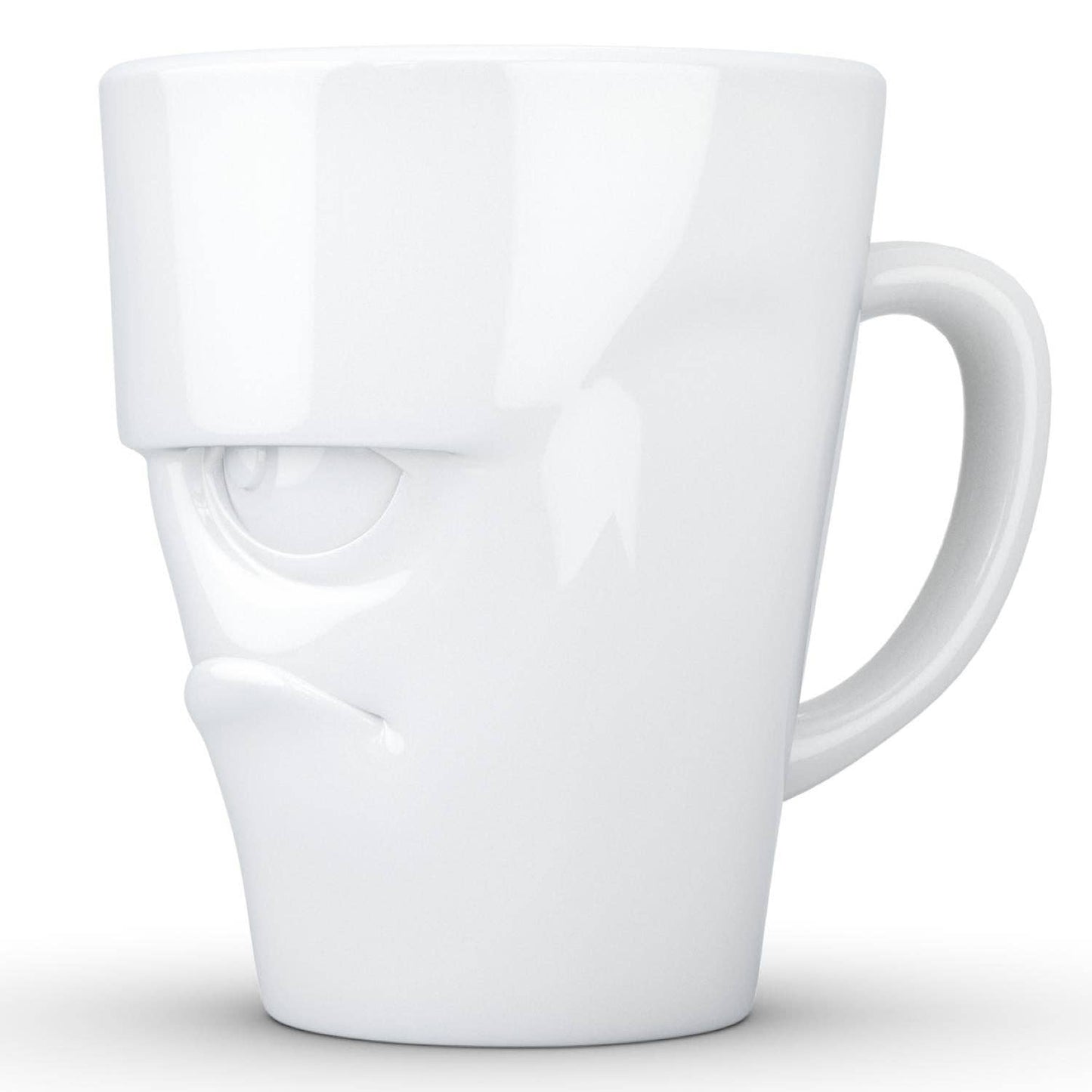 TASSEN Coffee Mug with Handle, Grumpy Face
