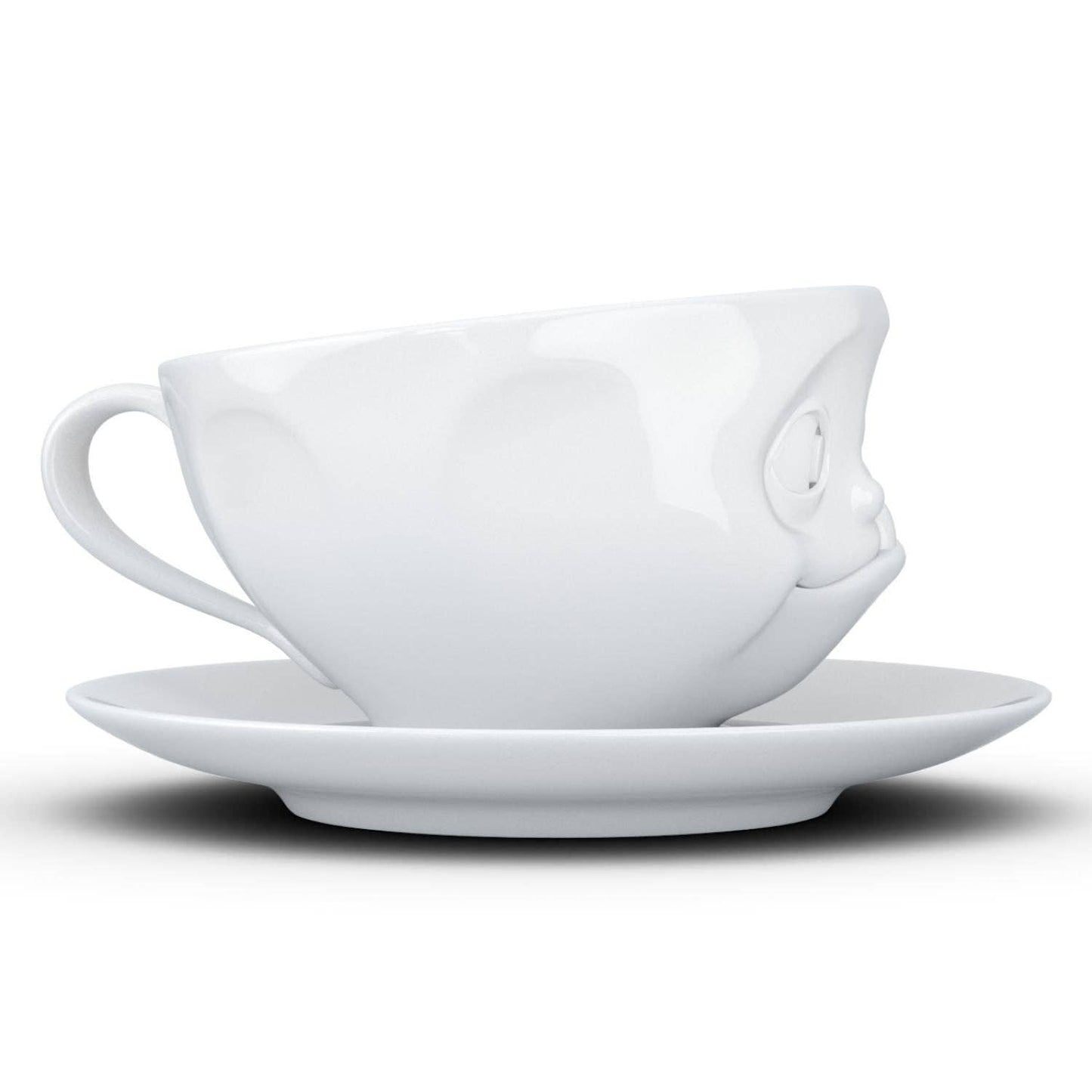 TASSEN Coffee Cup with Saucer, Tasty Face