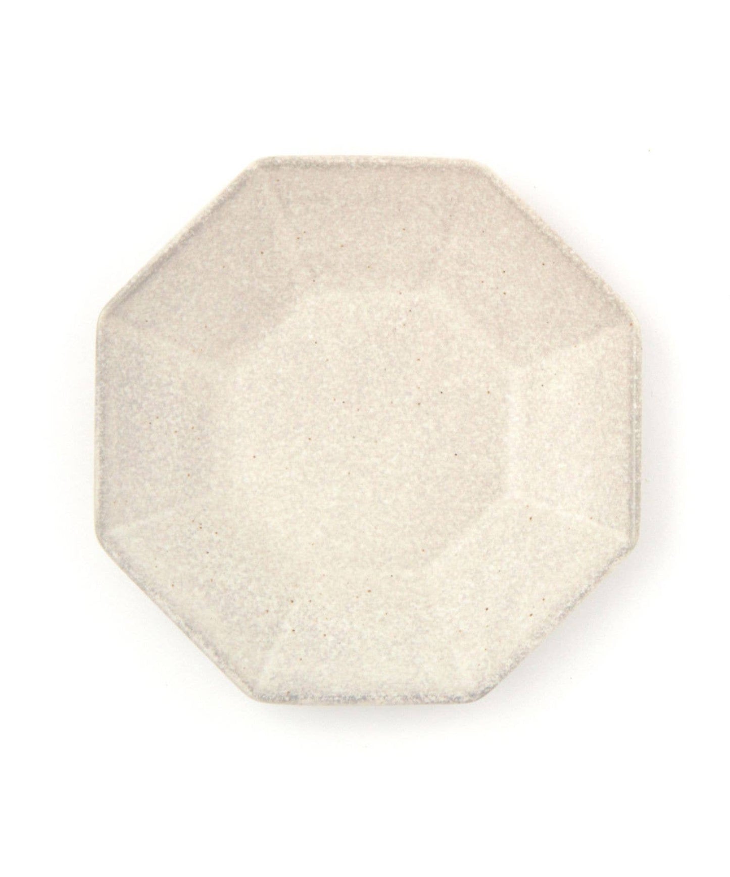 Mino Ware Octagon  Plate Small Ivory