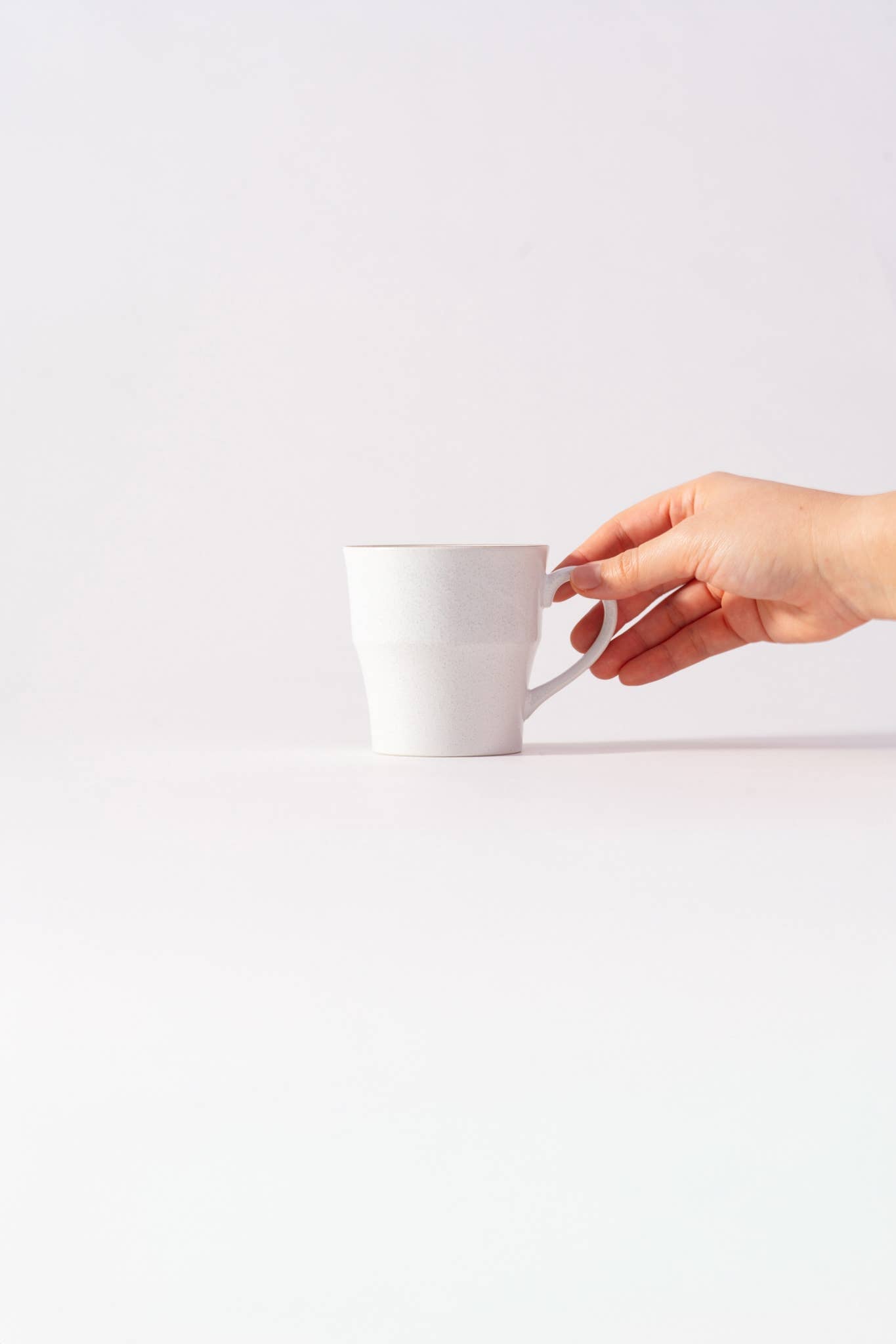 Mino Ware Colored Rim Mug White