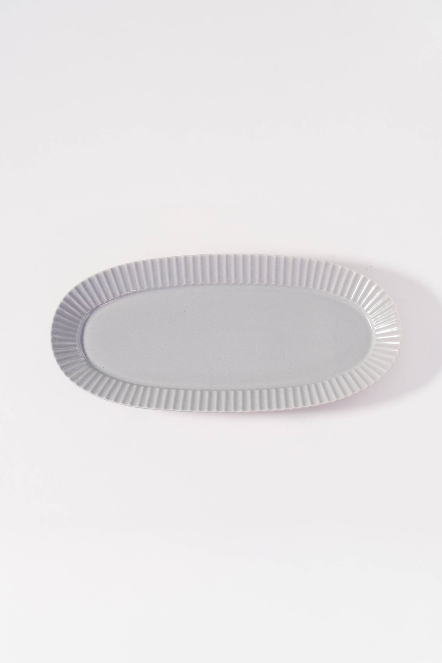Kachosen Oval Platter With Folding-Fan Pattern Large