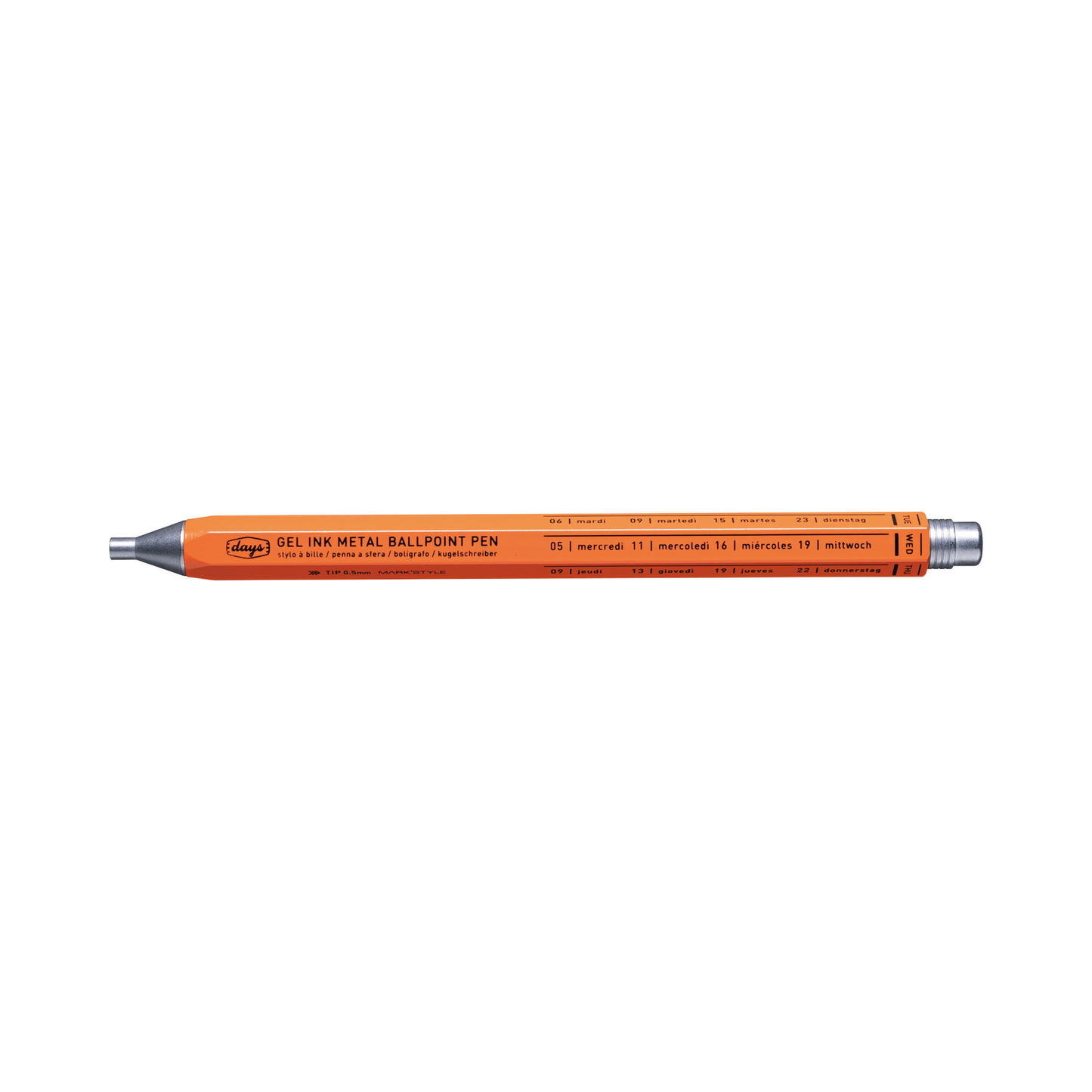 MARK'STYLE Days Aluminum Gel Pen 0.5mm