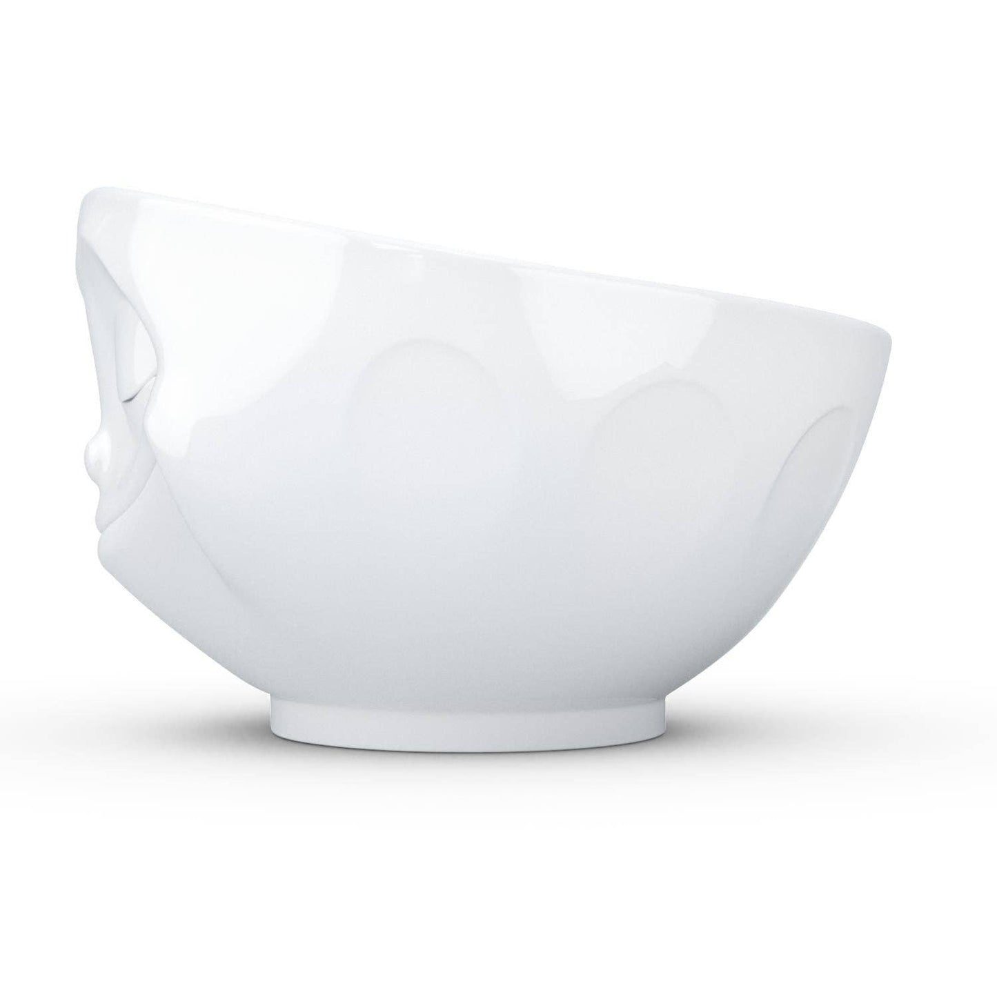 TASSEN 16 Oz. Bowl, Happy Face, White