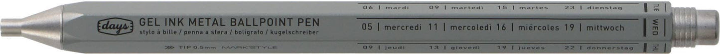 MARK'STYLE Days Aluminum Gel Pen 0.5mm