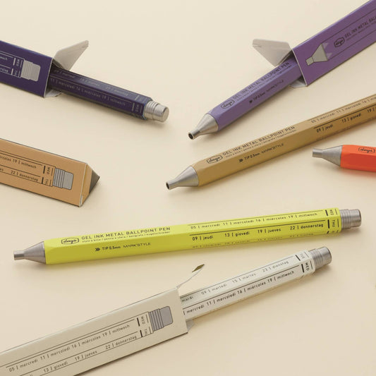 MARK'STYLE Days Aluminum Gel Pen 0.5mm