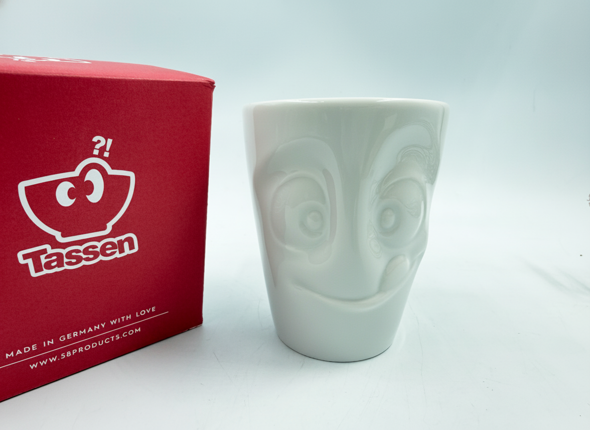 TASSEN Coffee Mug with Handle, Tasty Face