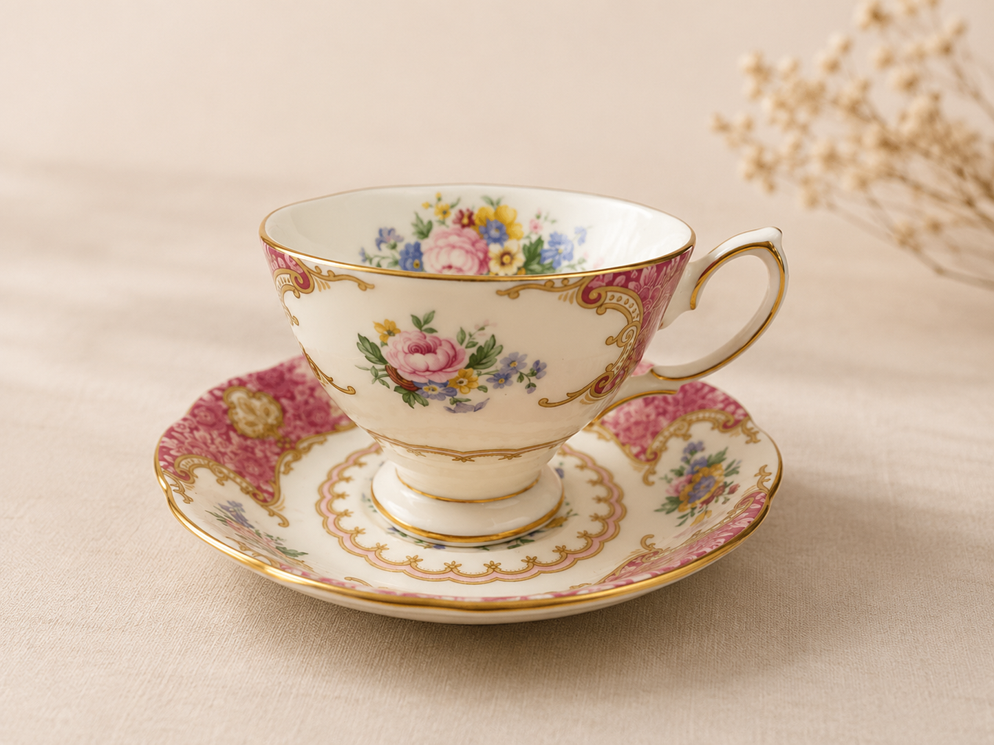 Royal Albert Lady Caryle Tea Cup and Saucer (Brand New)