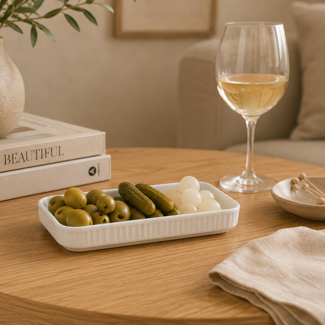 Plisse Pickle Dish