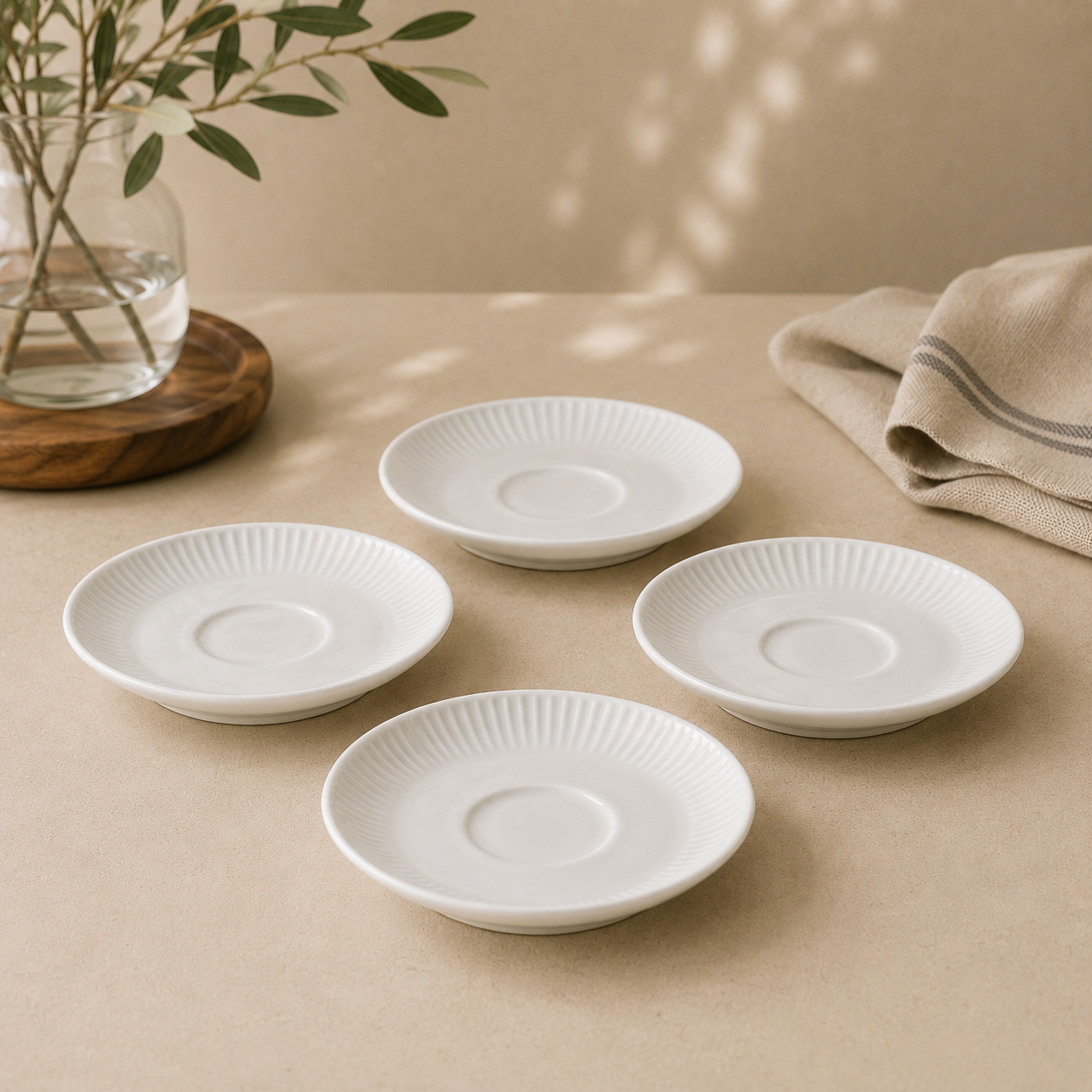 Plisse Saucers