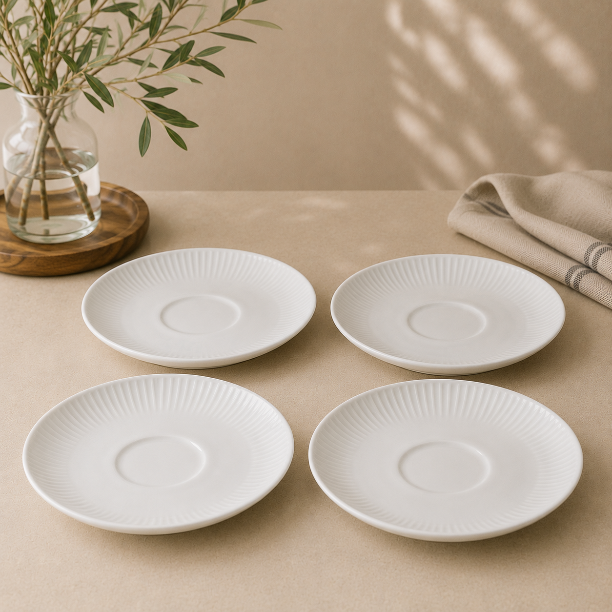 Plisse Saucers