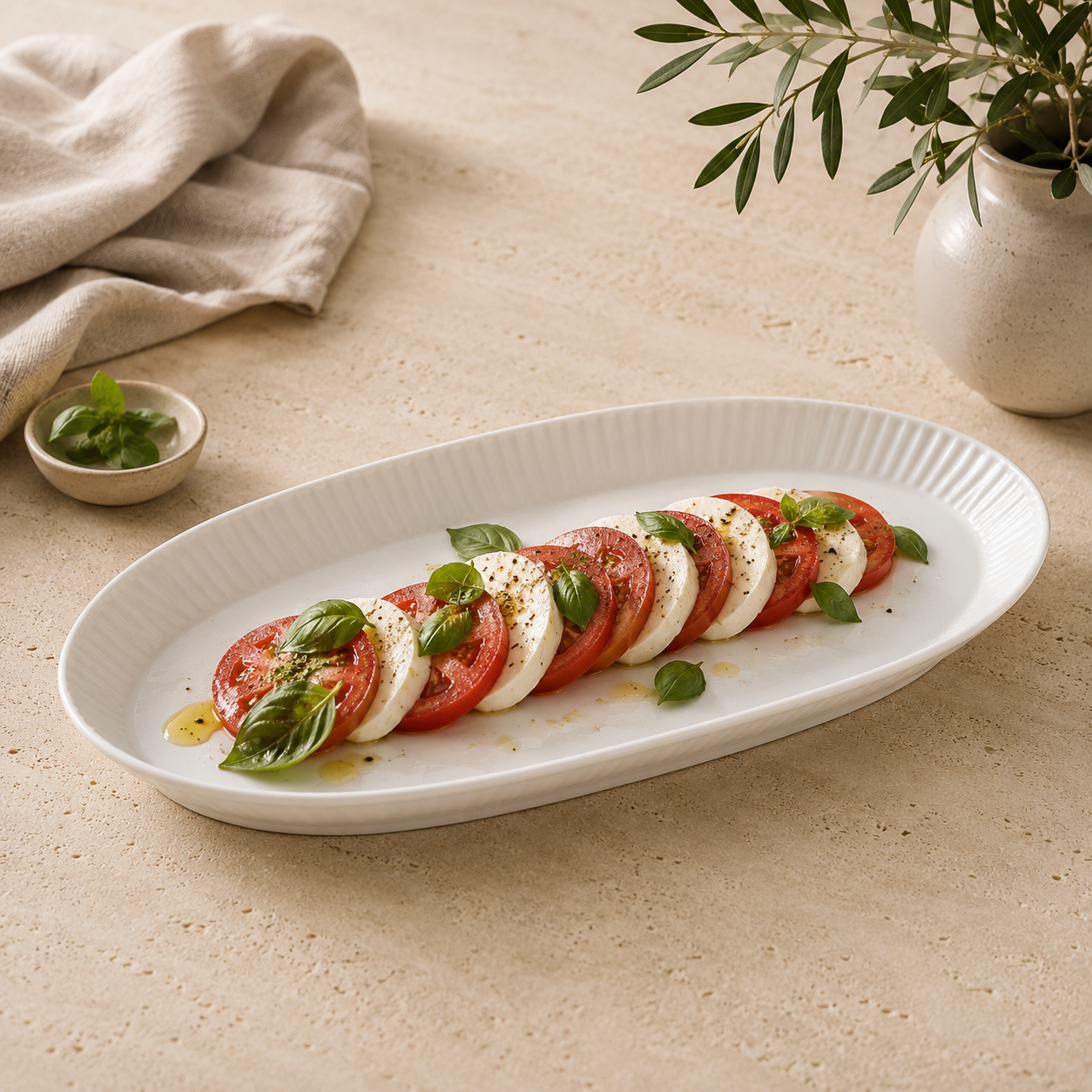 Plisse Oblong Platter