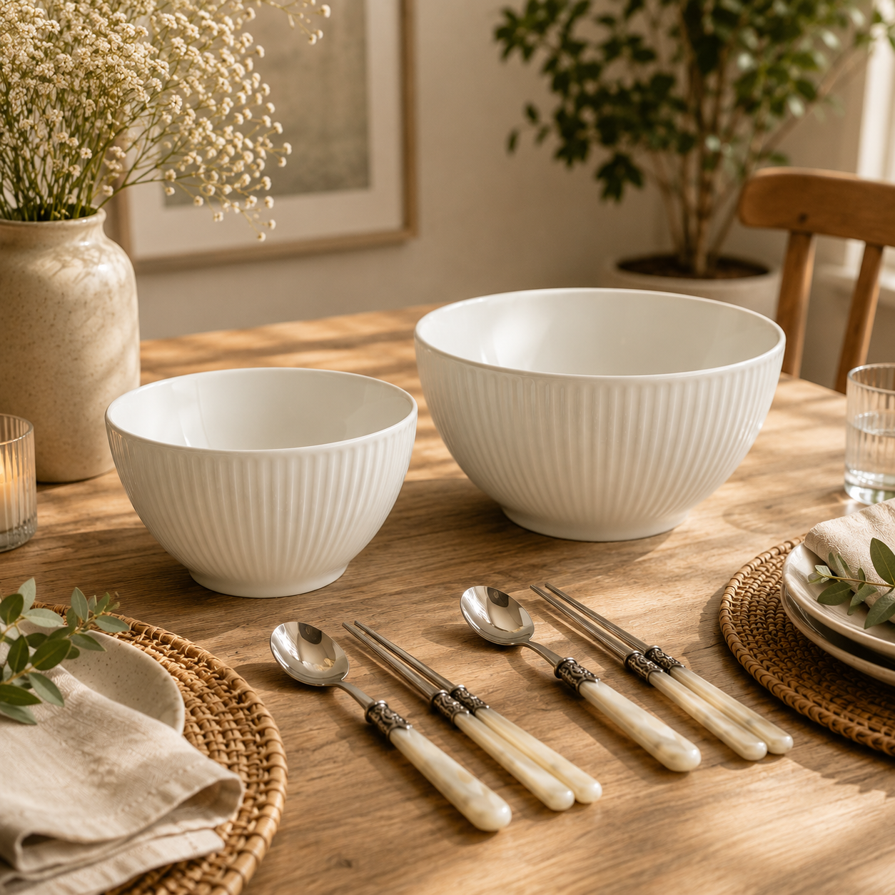 Plisse Serving Bowls