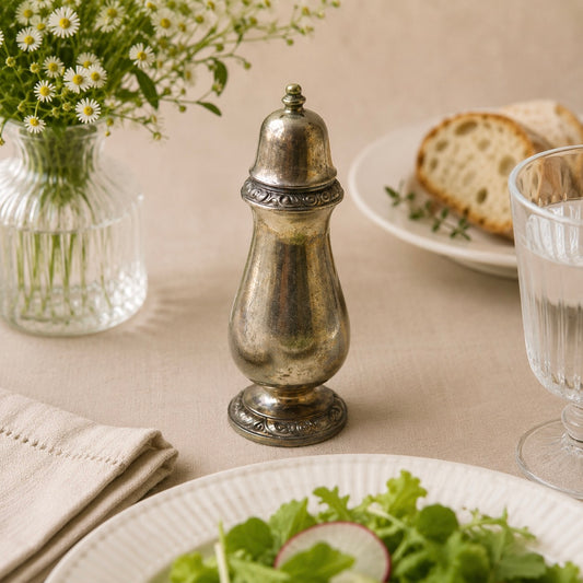 Vintage Silverplate Salt & Pepper Shaker