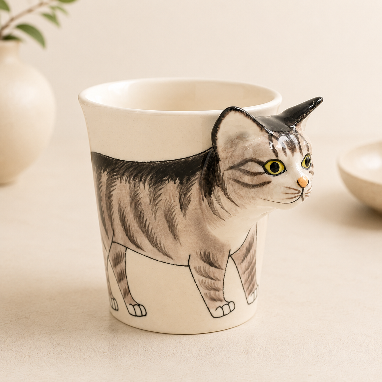Animal Hand-Painted Ceramic Mug