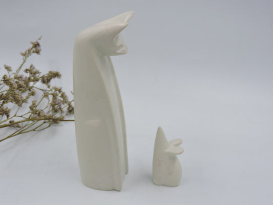 Handmade Cat and Mouse Stone Set - Fair Trade Figurine