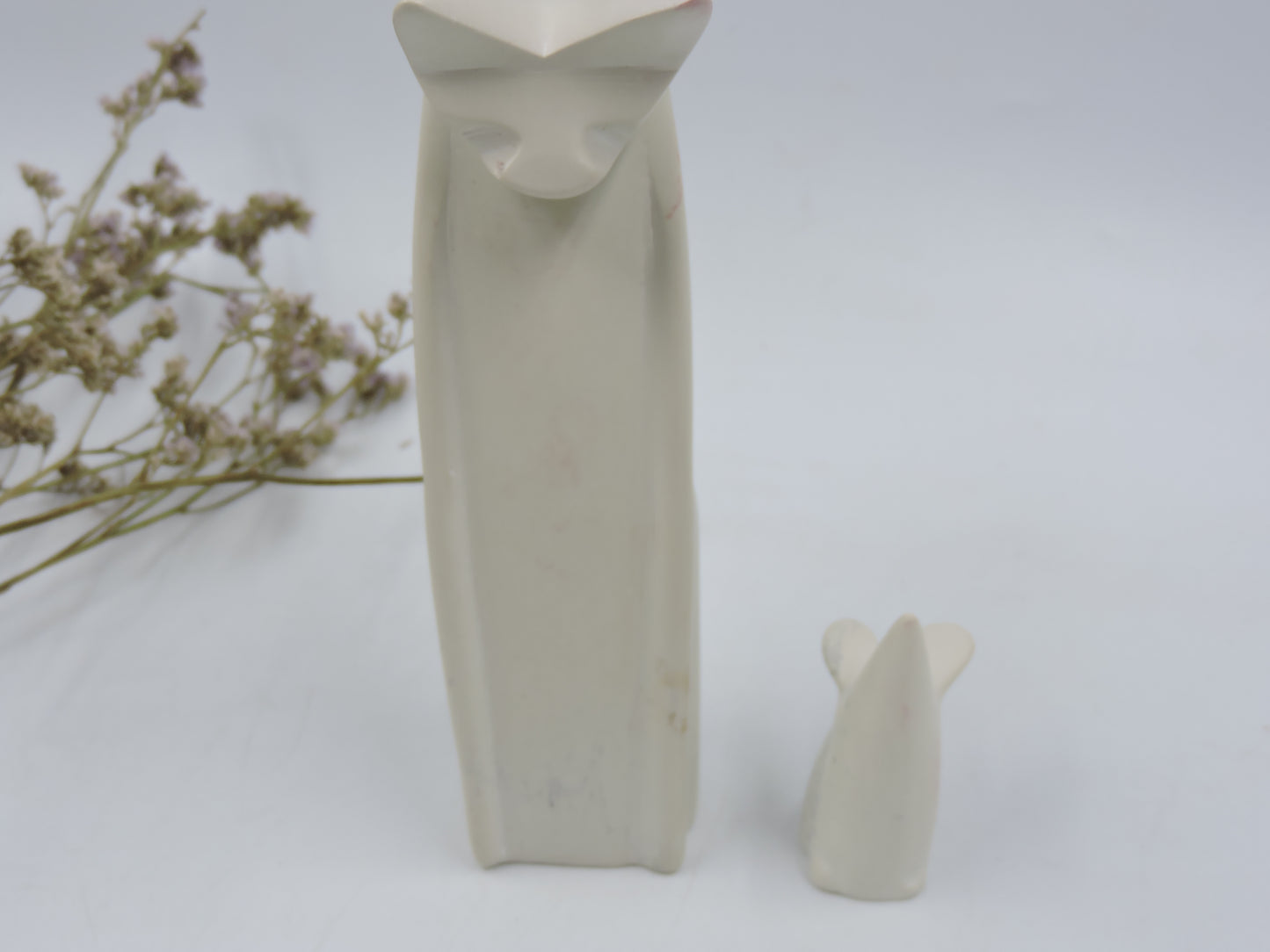 Handmade Cat and Mouse Stone Set - Fair Trade Figurine