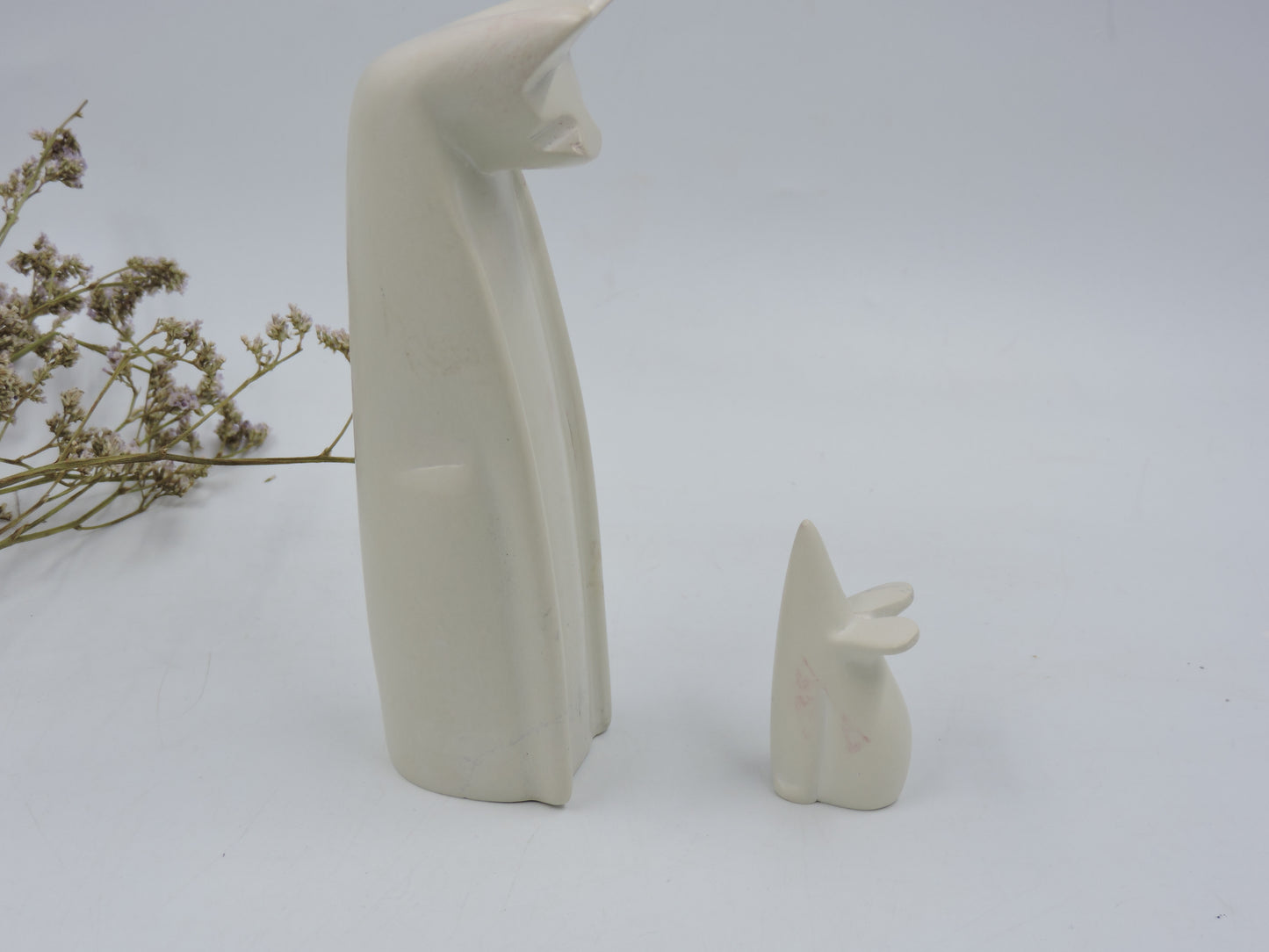 Handmade Cat and Mouse Stone Set - Fair Trade Figurine
