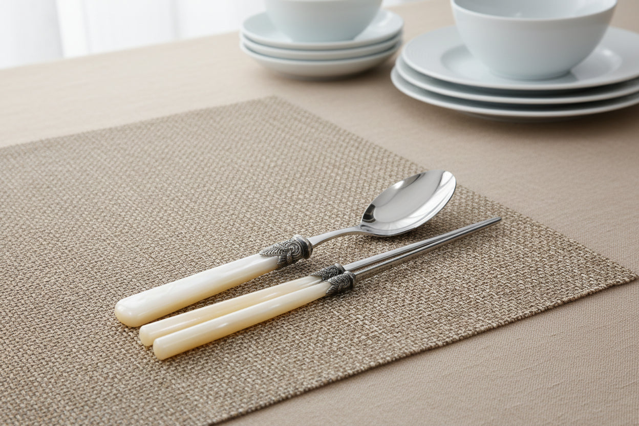 EME Flatware Napoleon Spoon & Chopsticks 8pcs