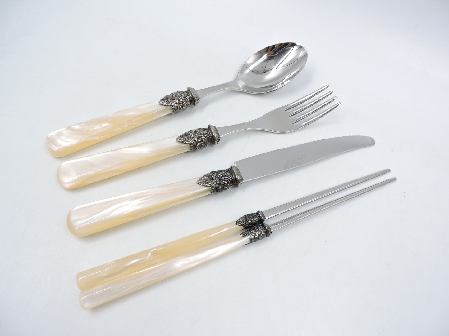 EME Flatware Napoleon Spoon, Fork, chopsticks, knife Set 8pcs (Brand New)