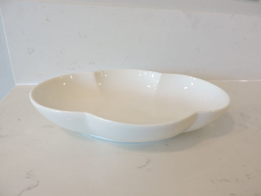 Nature Series Floral Rim Cloud Oval Bowl