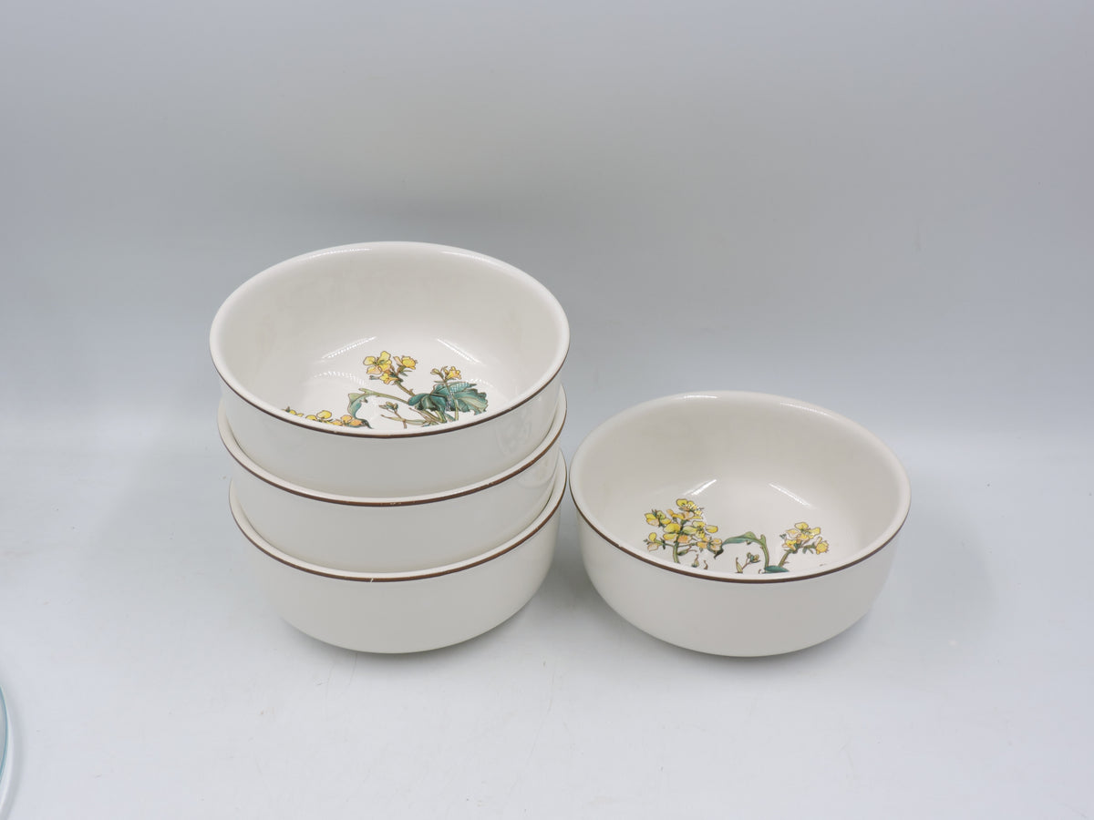 Vintage Villeroy & Boch Botanica Cereal / Soup Bowls (Set of 4)