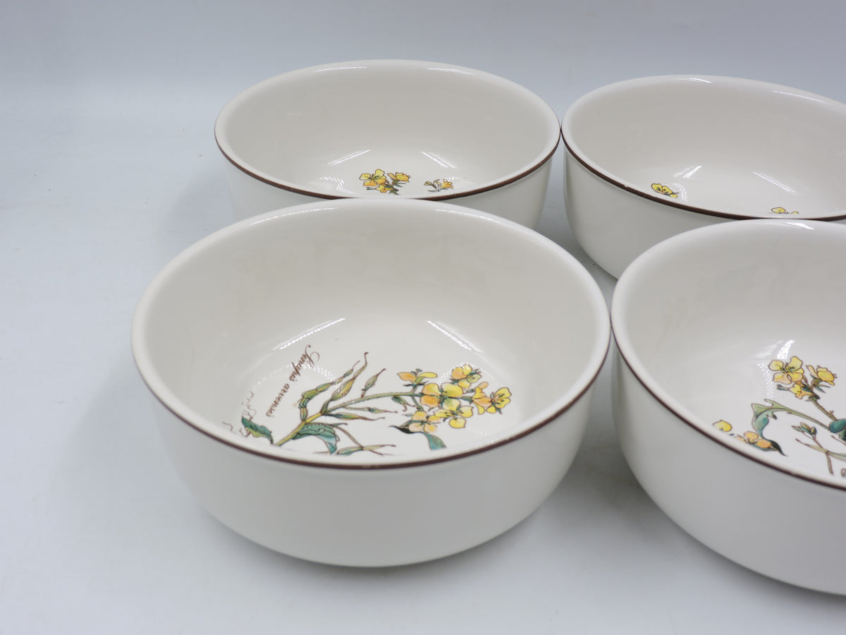 Vintage Villeroy & Boch Botanica Cereal / Soup Bowls (Set of 4)