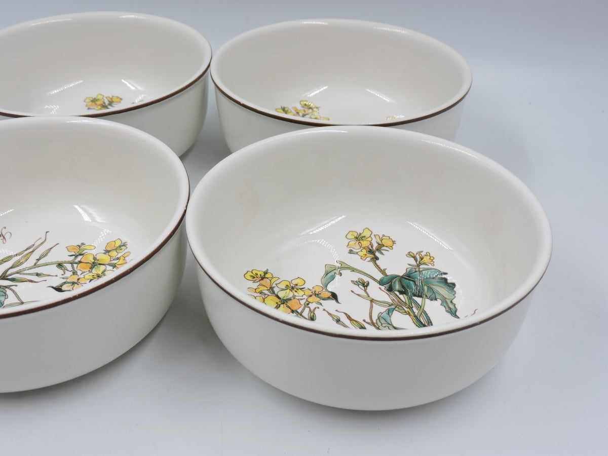 Vintage Villeroy & Boch Botanica Cereal / Soup Bowls (Set of 4)