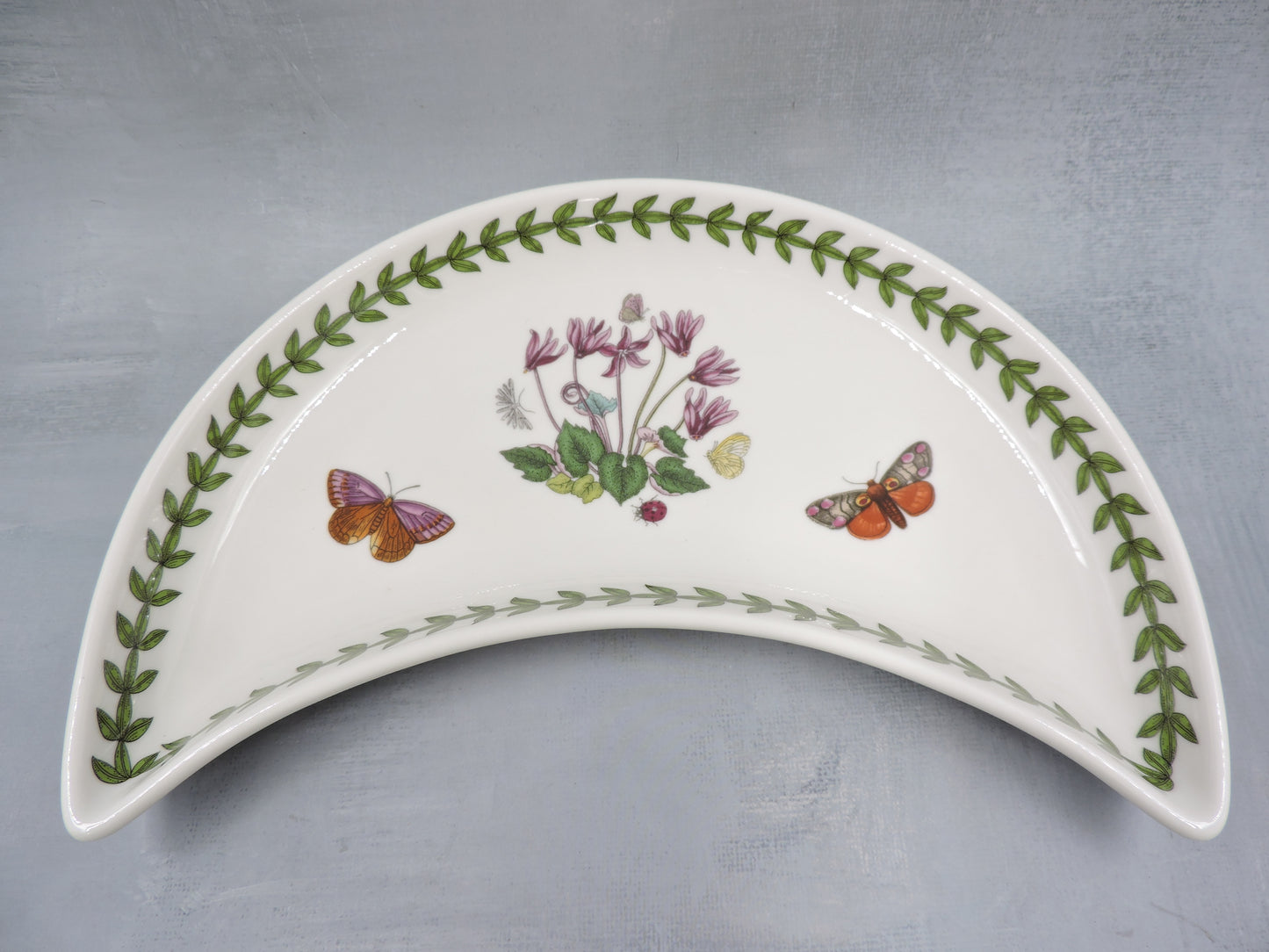 Portmeirion Botanic Garden Crescent Salad Plate-Cyclamen