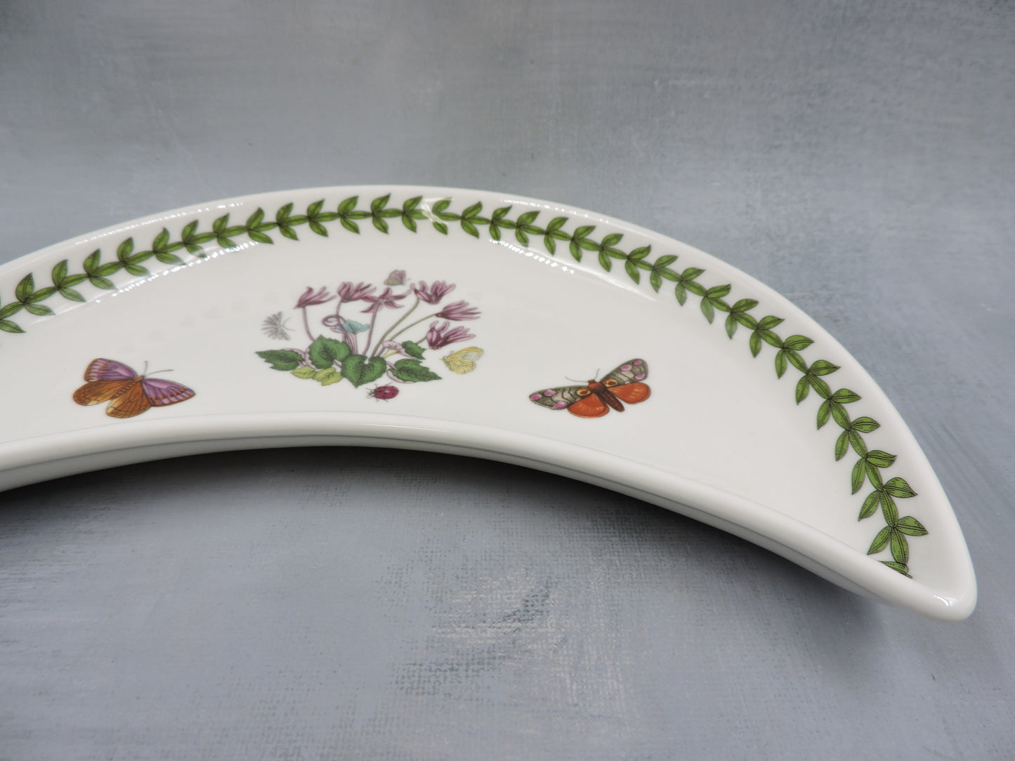 Portmeirion Botanic Garden Crescent Salad Plate-Cyclamen