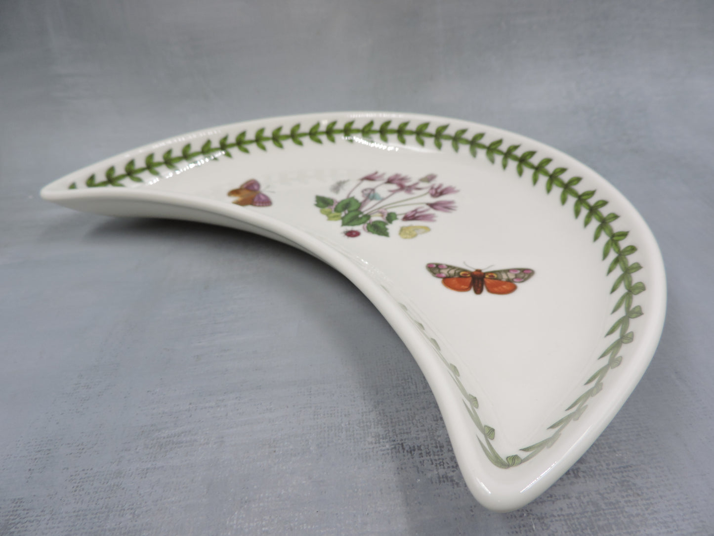 Portmeirion Botanic Garden Crescent Salad Plate-Cyclamen