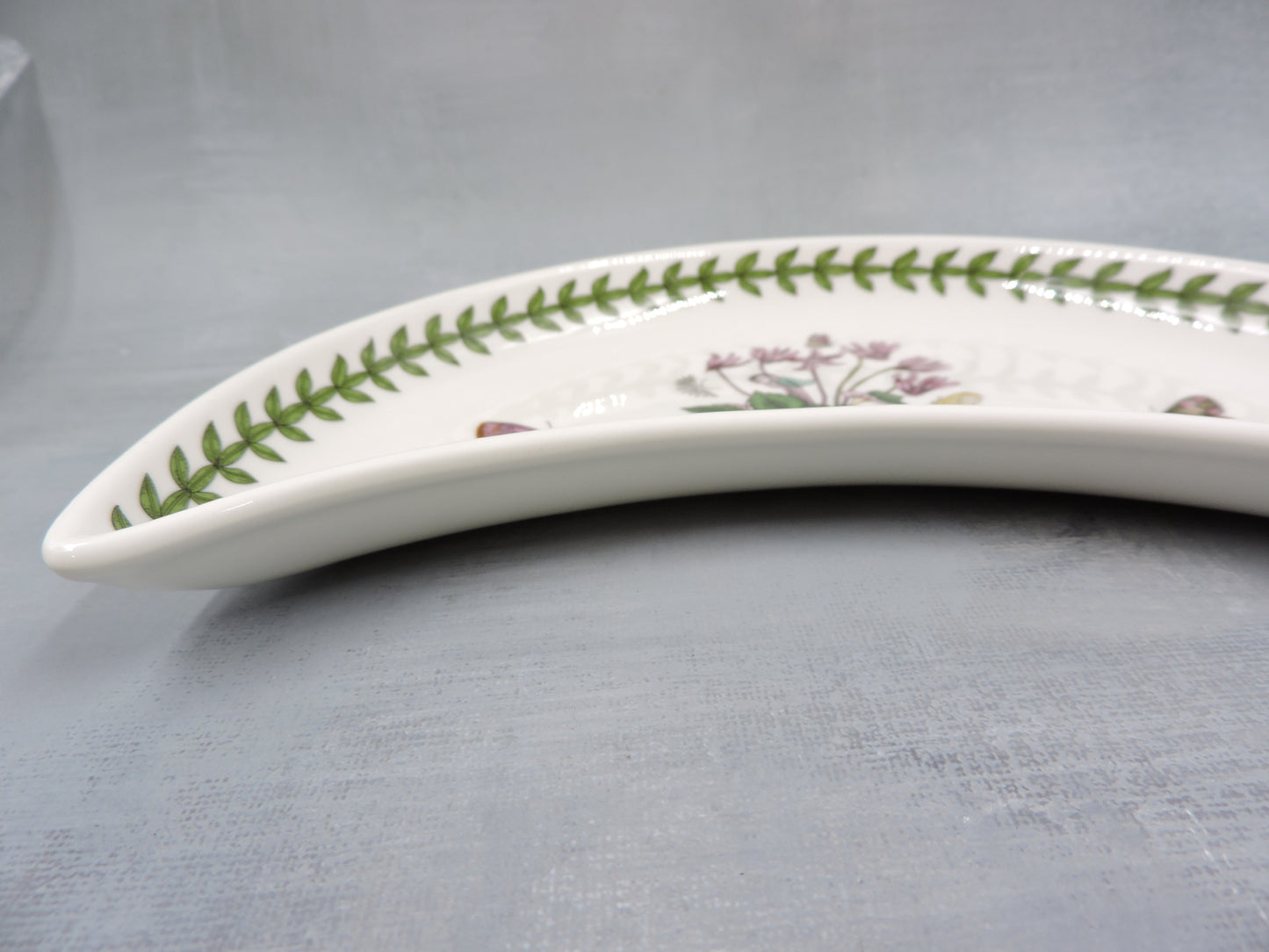 Portmeirion Botanic Garden Crescent Salad Plate-Cyclamen