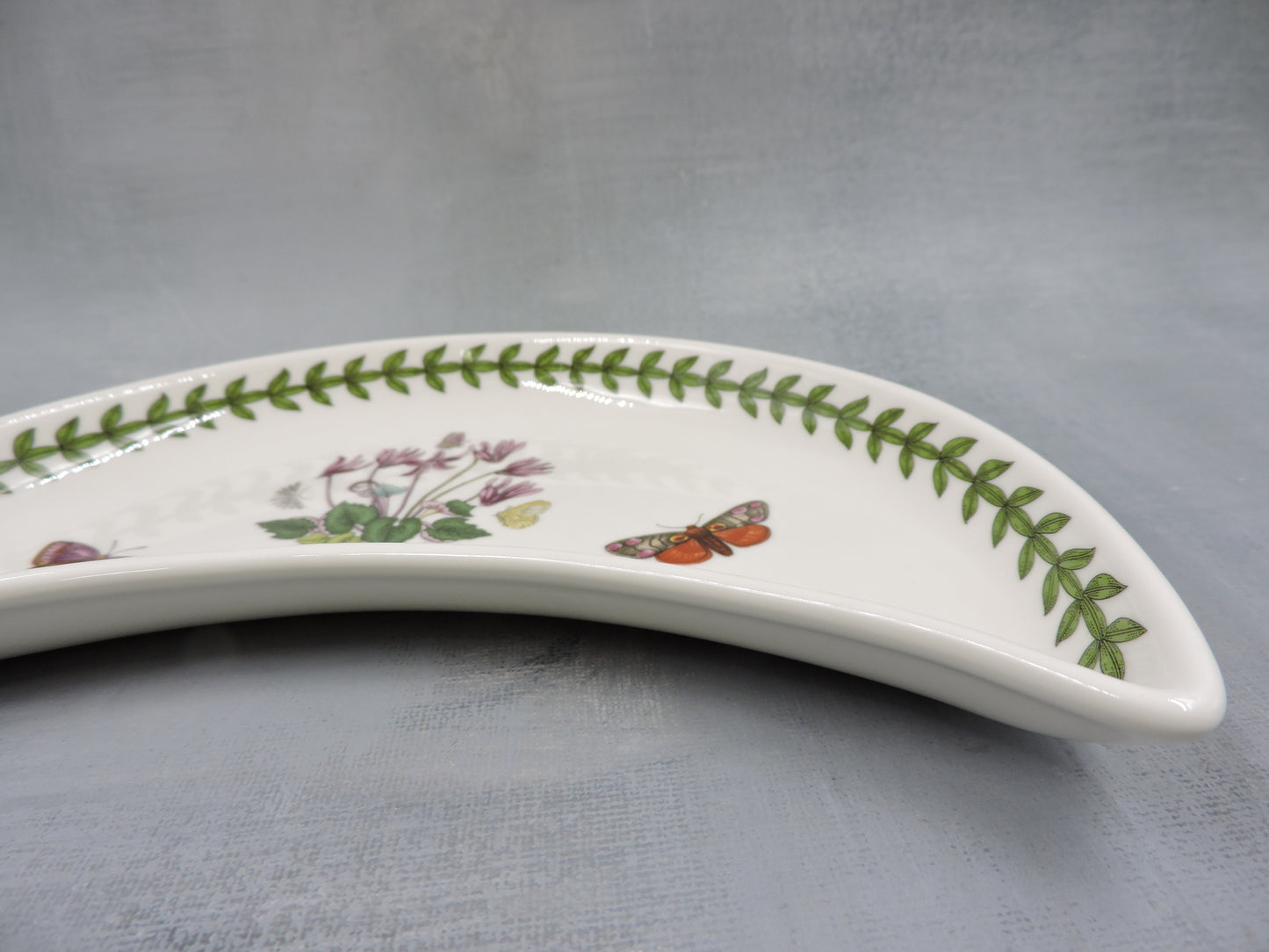 Portmeirion Botanic Garden Crescent Salad Plate-Cyclamen