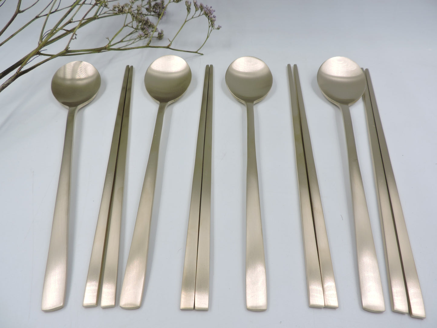 Kwangmyung Yugi Bangjja Yugi Flatware for 4Person