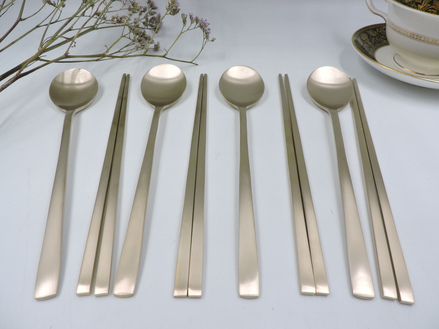Kwangmyung Yugi Bangjja Yugi Flatware for 4Person