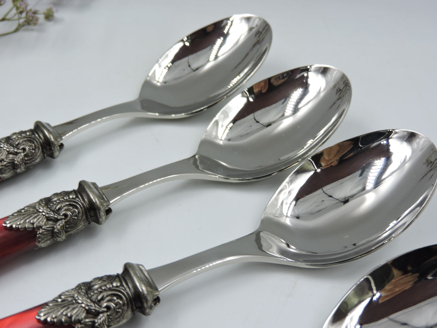 EME Flatware Napoleon Dinner Spoon Set of 4